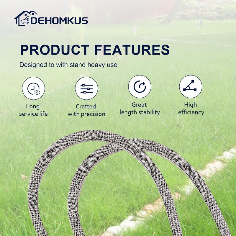 DEHOMKUS M154958 M110311 Mower Drive Belt Replacement for John Deere 48" Deck 325 335 345 GT235 GT245 GX255 GX325 GX335 LX255 LX266-5/8" x 111 3/8" - Image 4